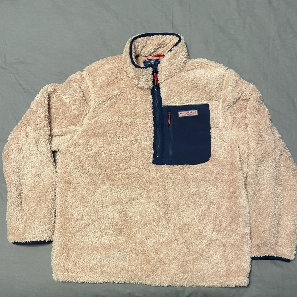Vineyard Vines Fleece Jacket, Men’s L, EUC